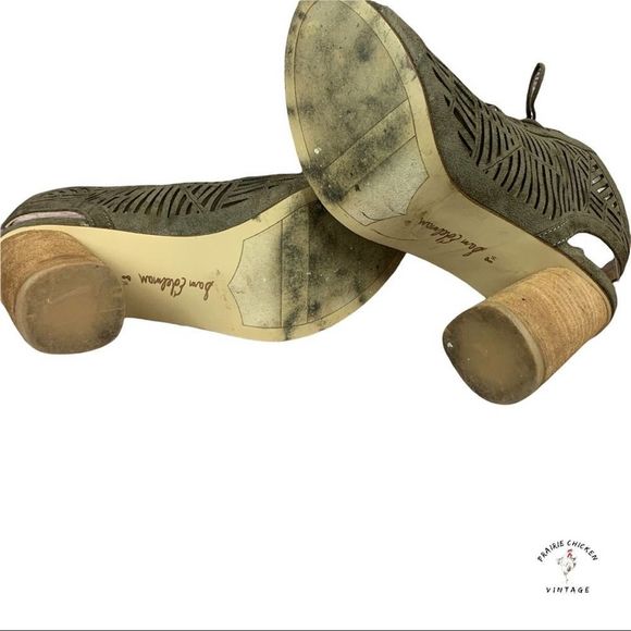 Sam Edelman Micro-Suede Lattice Pumps Heels Lace up size 8.5 - Picture 7 of 9